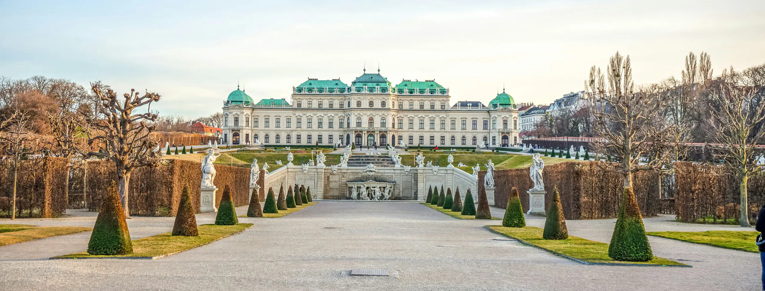 Vídeňské Belvedere a jeho francouzská zahrada.